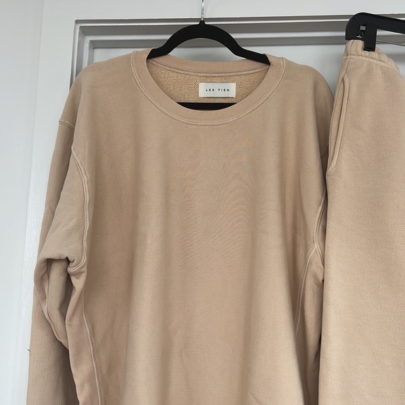 Les Tien cotton jersey set (cream) - Picture 3 of 4